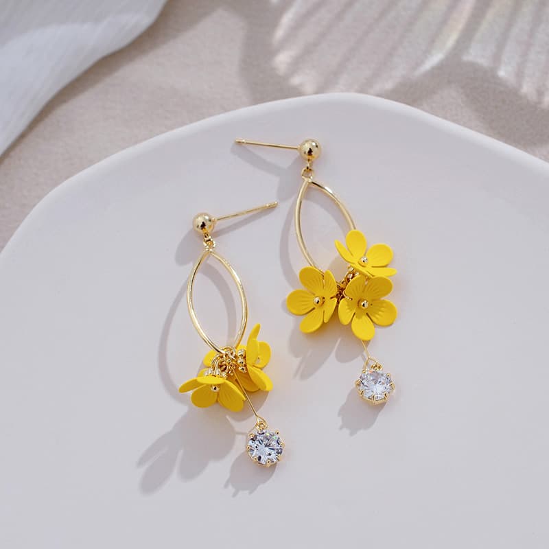パワーストーン アクセサリー パワーストーン アクセサリー 花舞う煌めき ドロップピアス