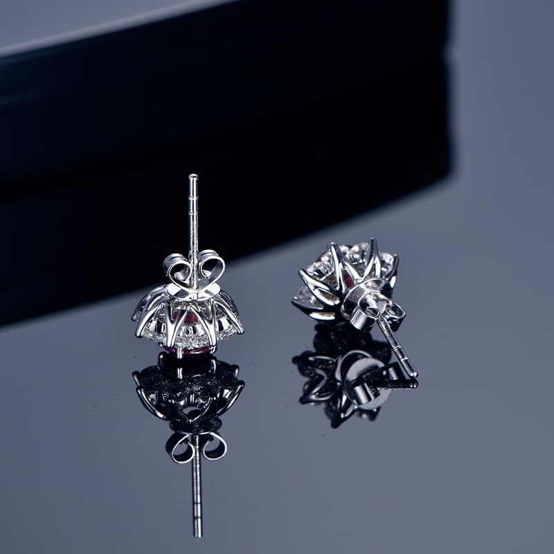 輝く花弁の宝石ピアス パワーストーン アクセサリー