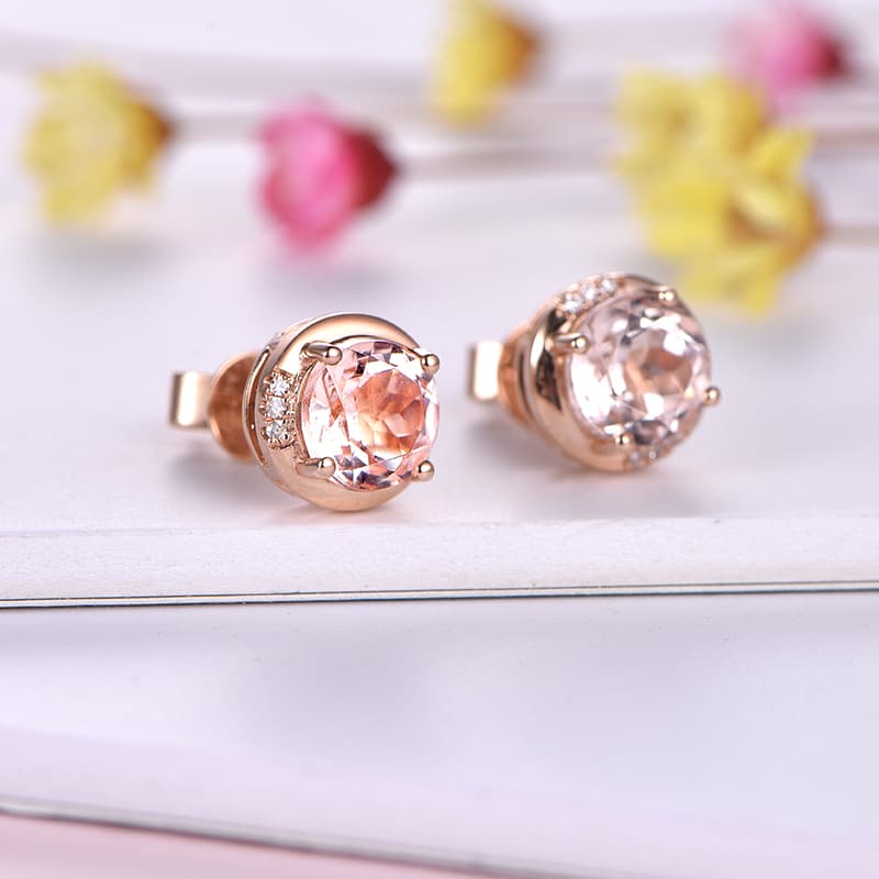 天然石の煌めきスタッドピアス パワーストーン アクセサリー