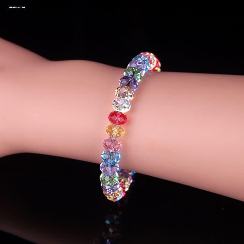 輝きの結晶 多彩な宝石ブレスレット パワーストーン アクセサリー