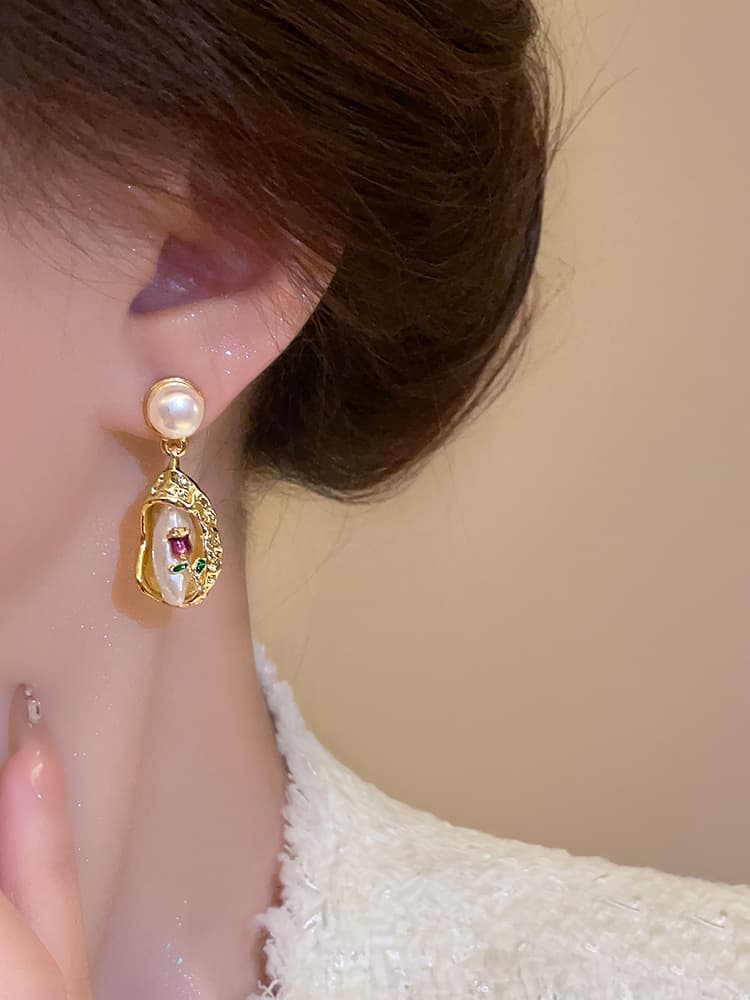 パワーストーン アクセサリー パワーストーン アクセサリー 真珠の宝石箱 揺れるピアス