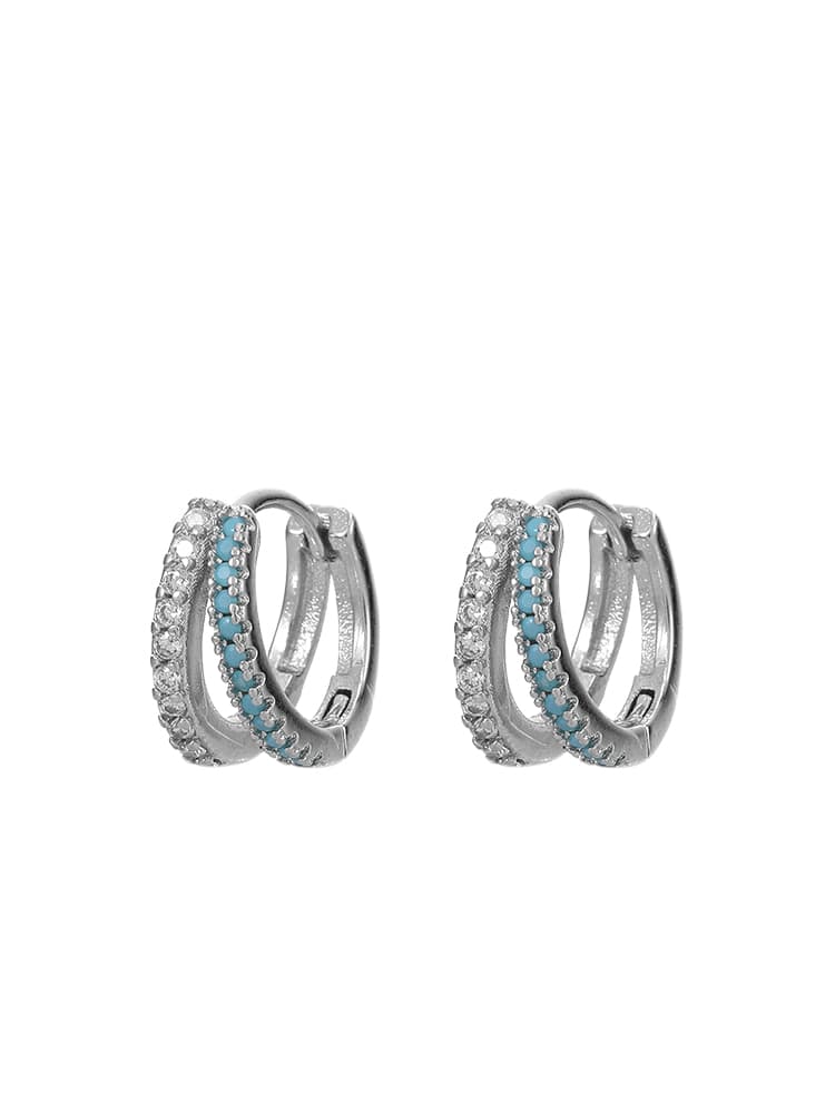 パワーストーン アクセサリー パワーストーン アクセサリー 二連輪の癒しフープピアス