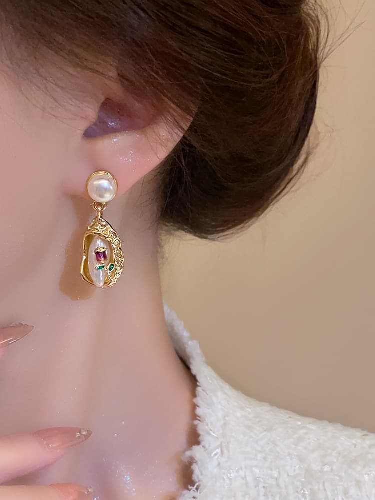 パワーストーン アクセサリー パワーストーン アクセサリー 真珠の宝石箱 揺れるピアス