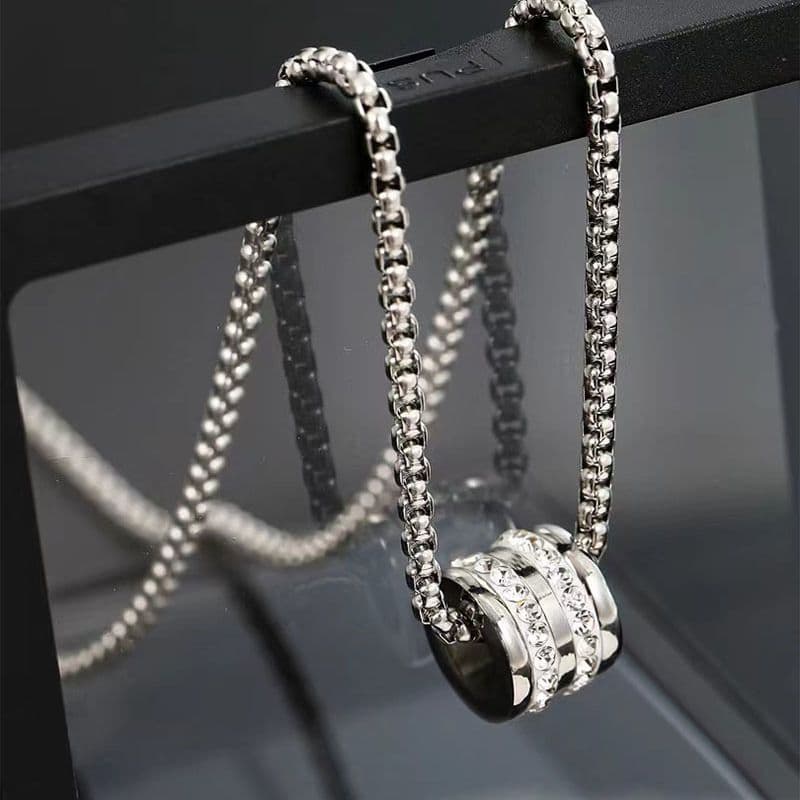 輝石の結晶 幸運リングペンダント パワーストーン アクセサリー