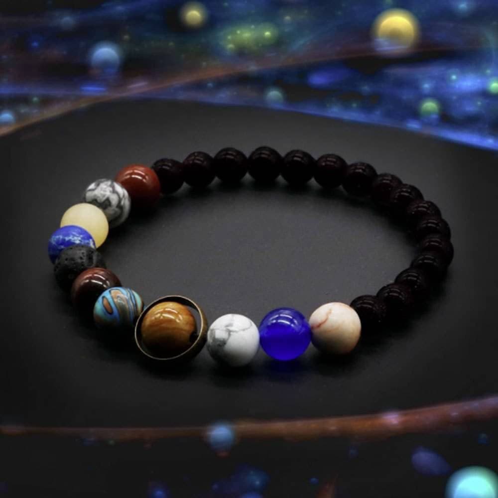 太陽系九惑星ブレスレット パワーストーン数珠 パワーストーン アクセサリー