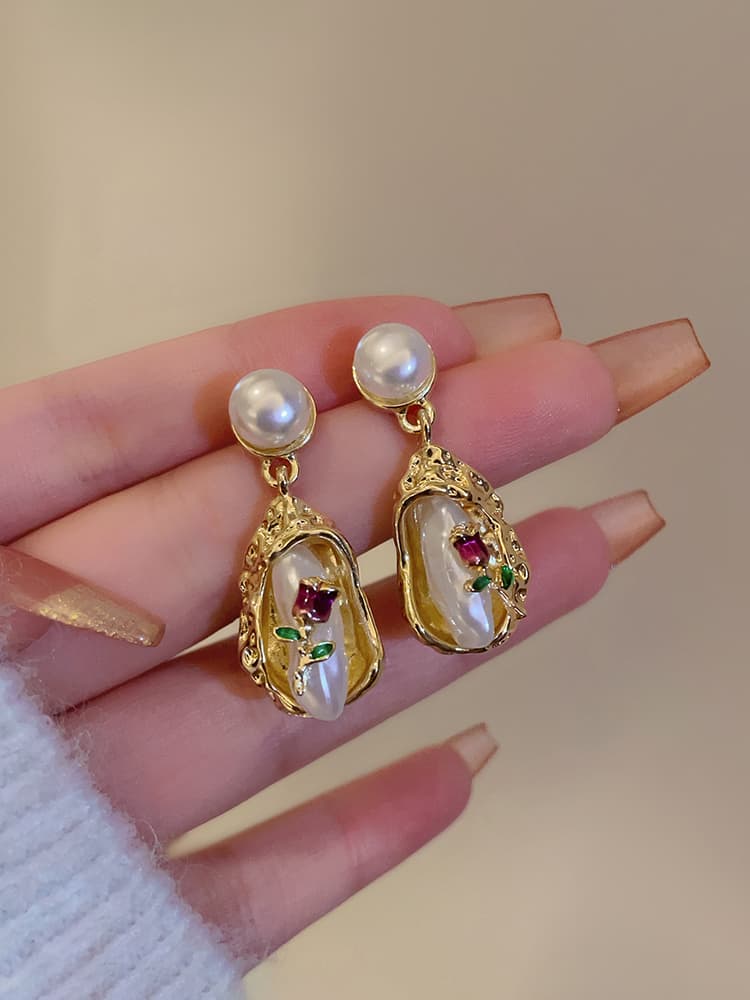 パワーストーン アクセサリー パワーストーン アクセサリー 真珠の宝石箱 揺れるピアス