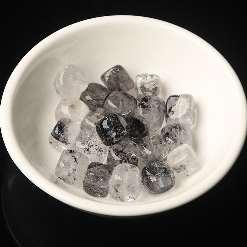 天然水晶の煌めきブラックトルマリンブレスレットパワーストーン アクセサリー